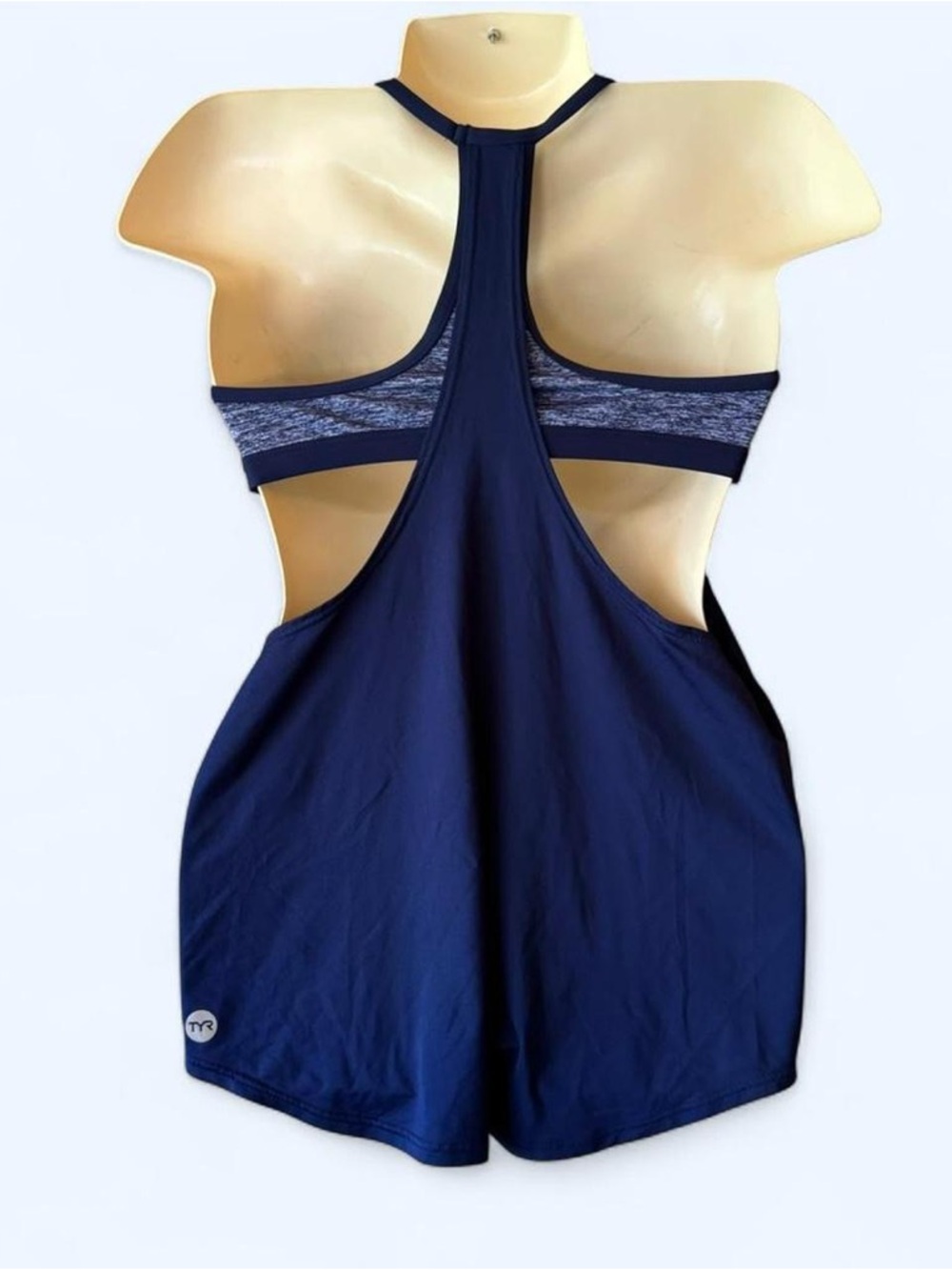 TYR Navy Blue Racerback Tank Top - Picture 3 of 6